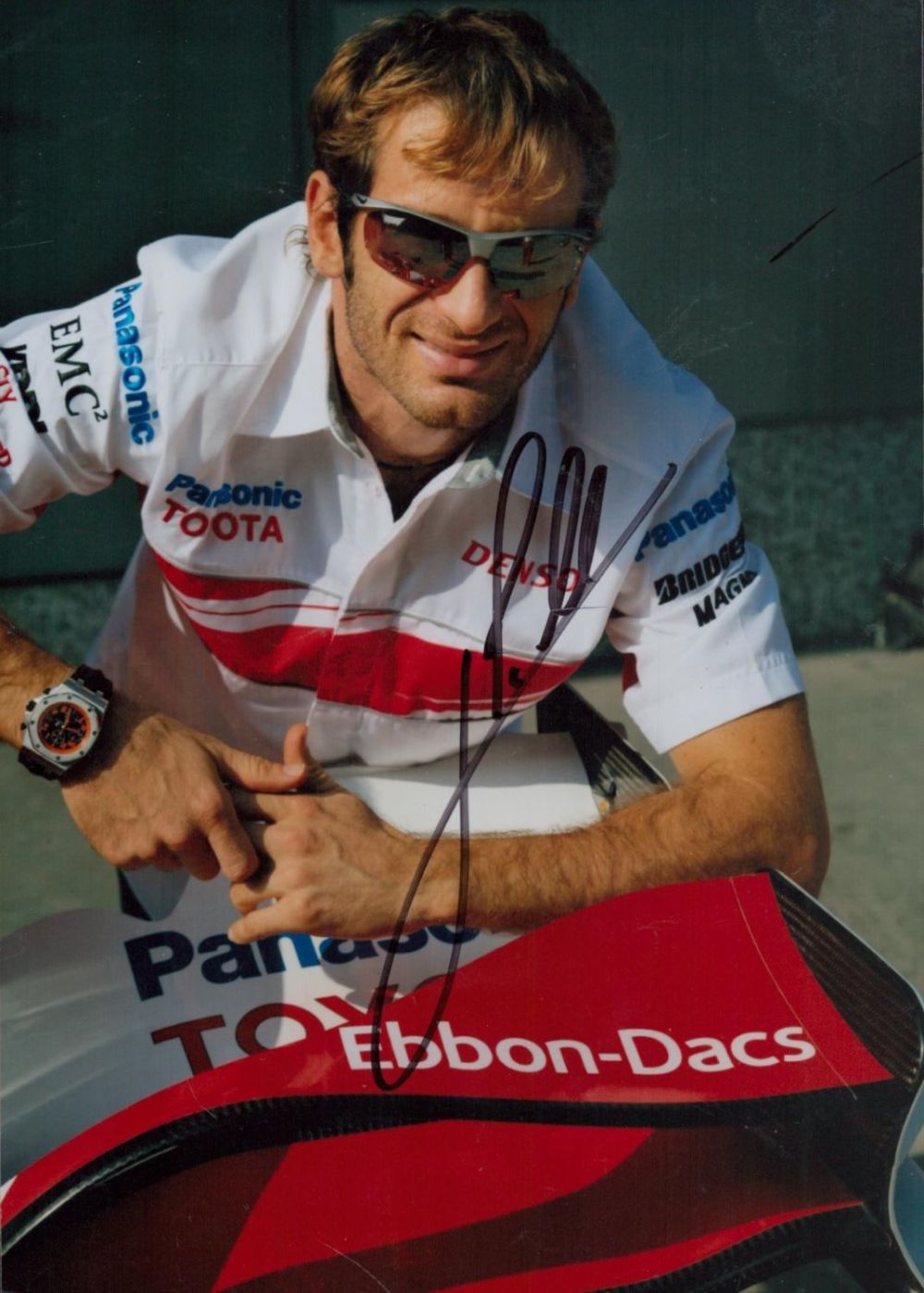 Lot 389: Jarno Trulli signed colour photo 7x5 Inch. An...