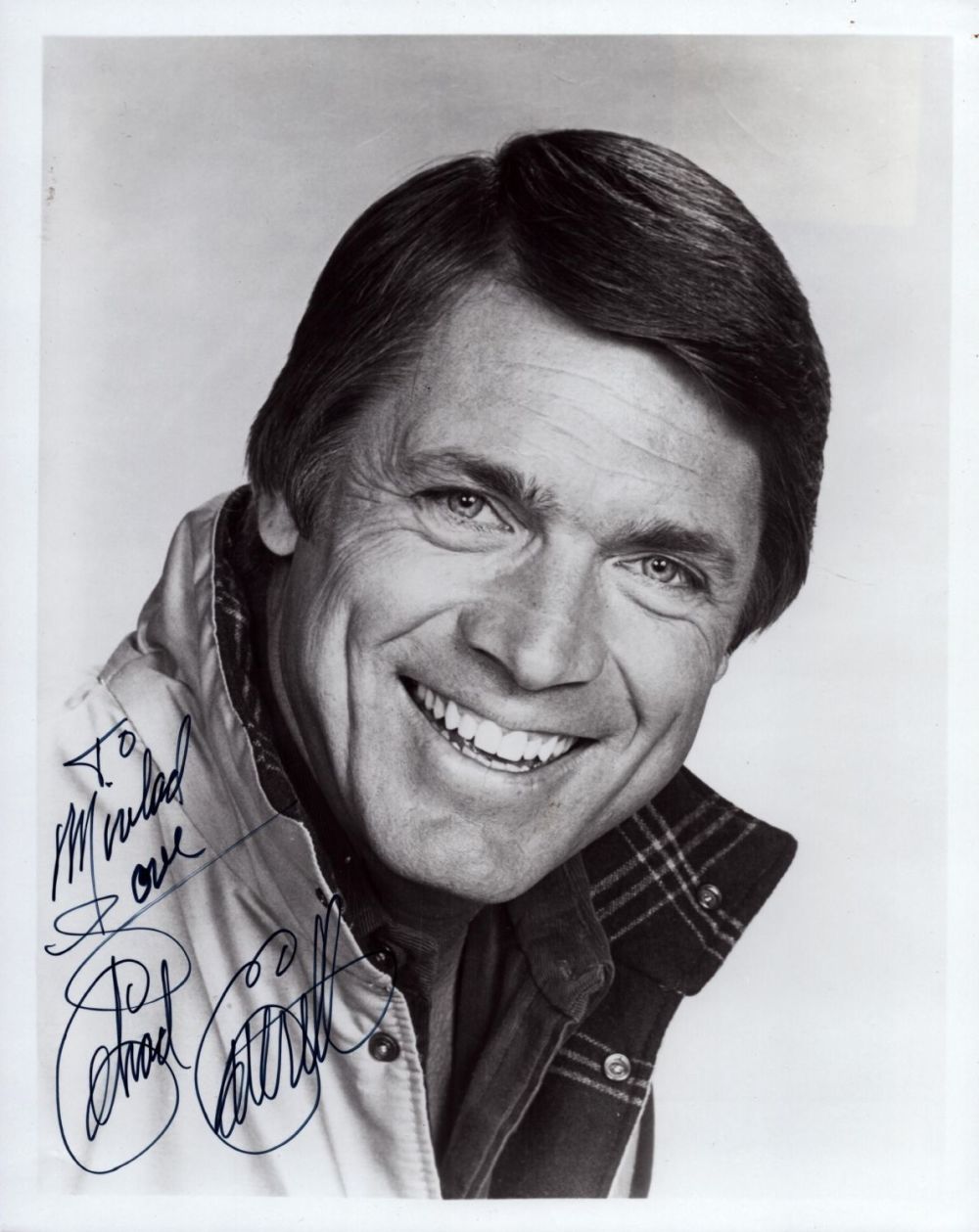 Lot 406: Chad Everett signed 10x8inch black and white photo....