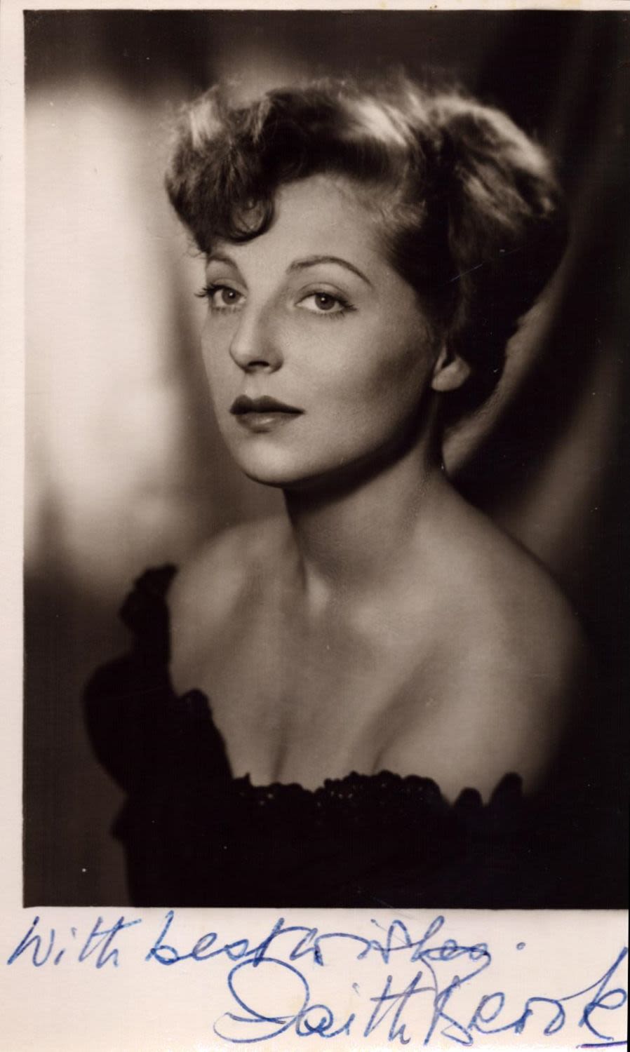 Lot 477: Faith Brook signed 6x4inch vintage photo. Good condition...