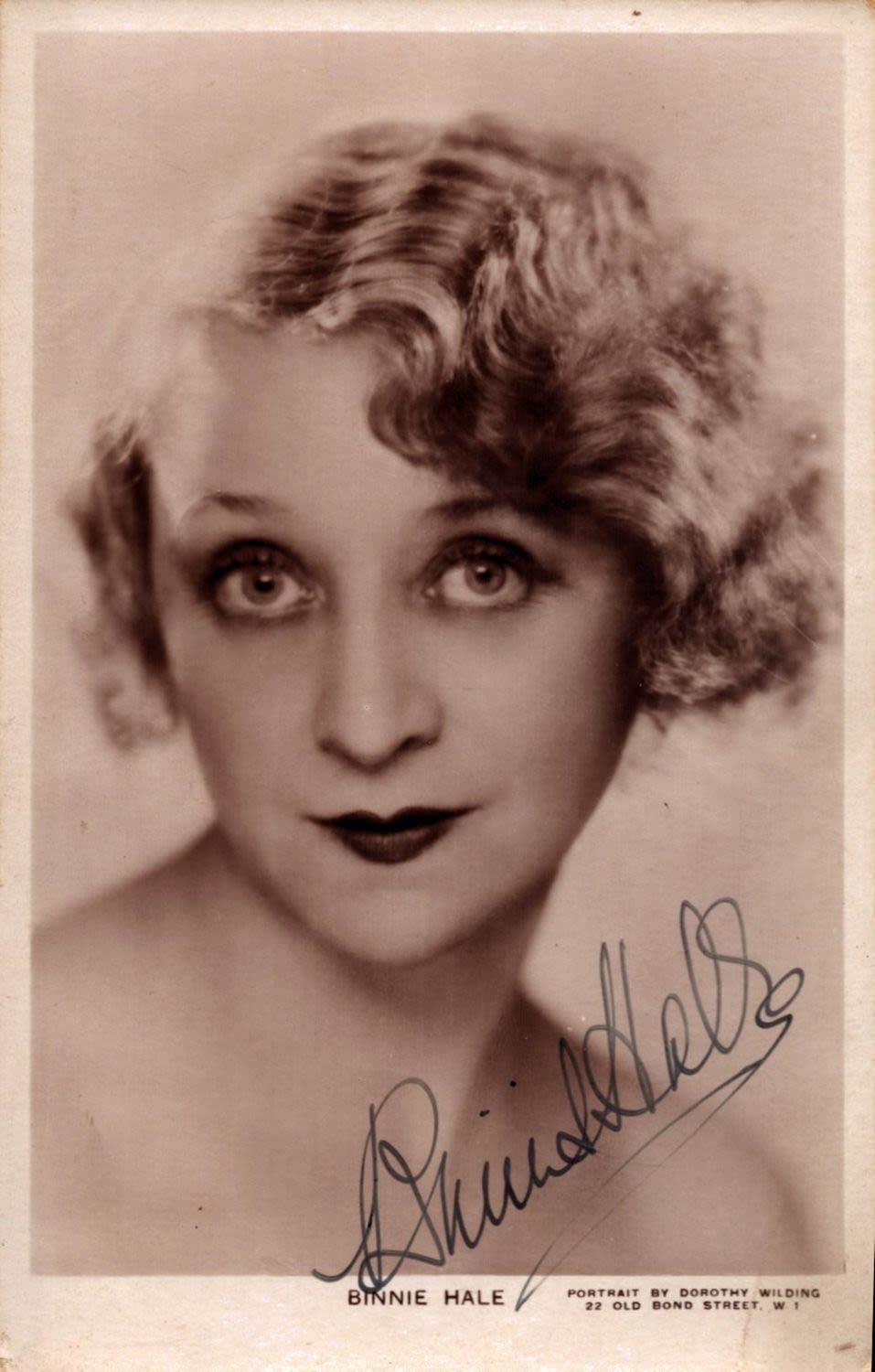 Lot 485: Binnie Hale signed 6x4inch vintage photo. Good condition...