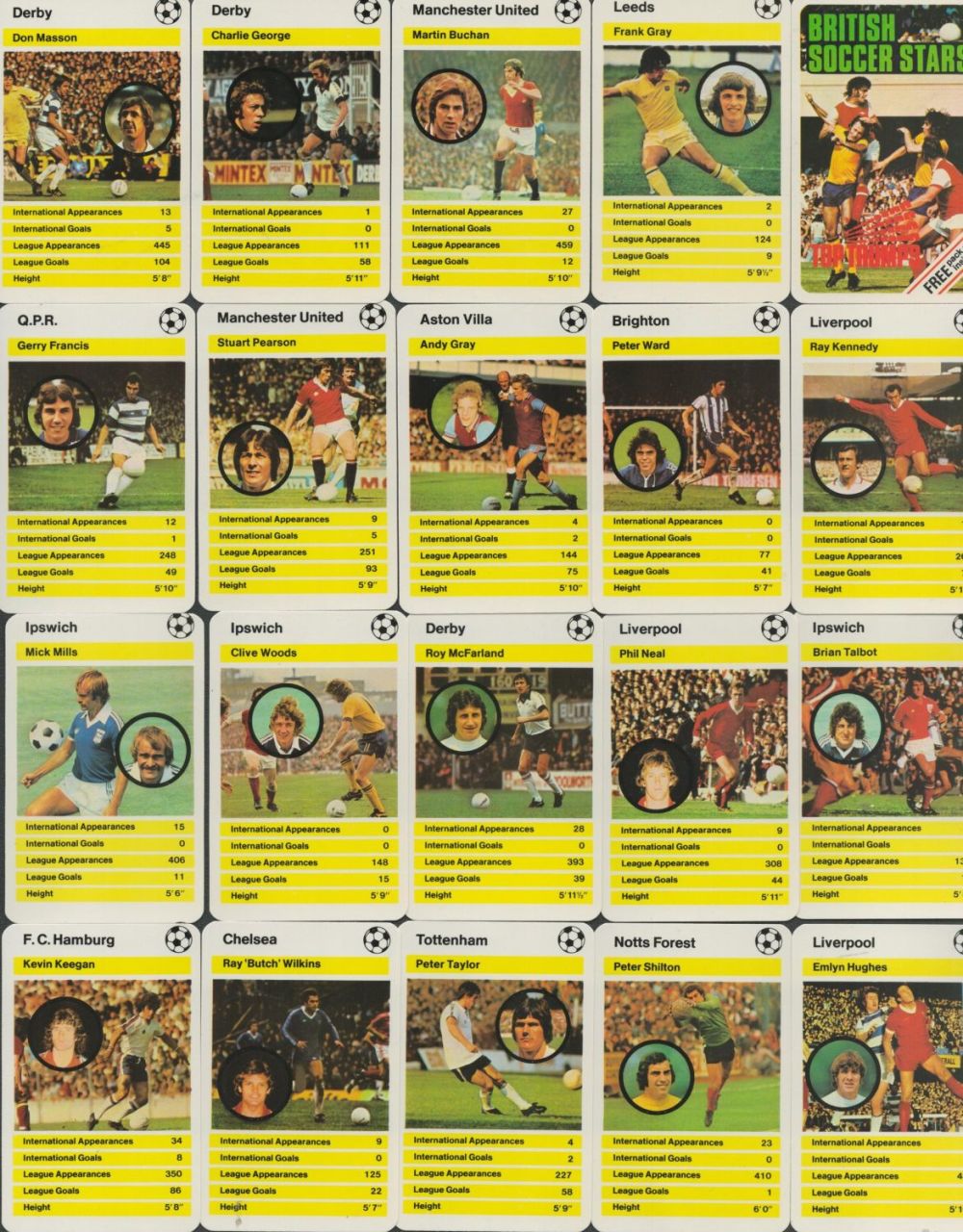 Lot 491: British Soccer Stars Top Trumps card set. Case...