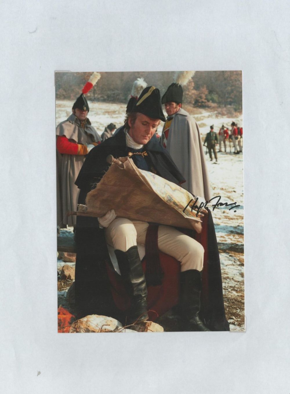 Lot 514: Hugh Fraser signed 8x6inch colour photo from Sharpe....