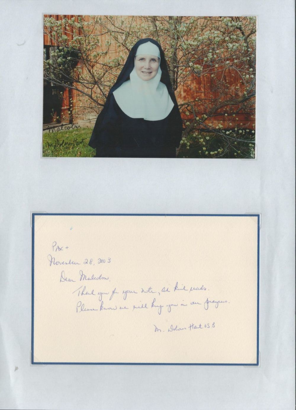 Lot 521: Dolores Hart signed 6x4inch card. Dedicated. Good condition...