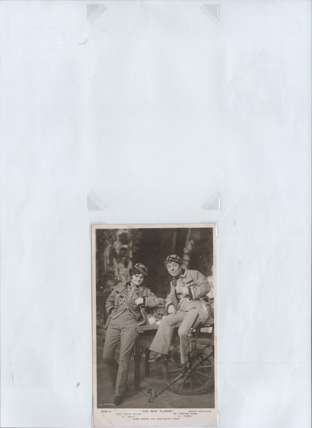Lot 524: Edmund Payne signed 6x4inch vintage photo. Good condition...