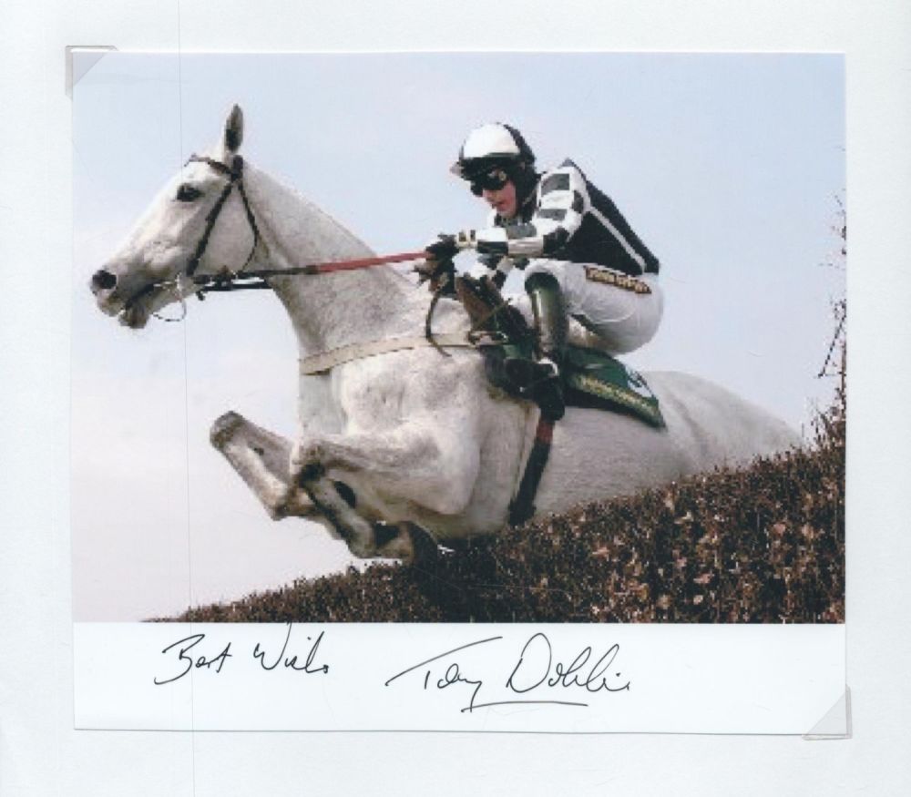 Lot 546: Tony Dobbin signed 8x6inch colour photo. Good condition...