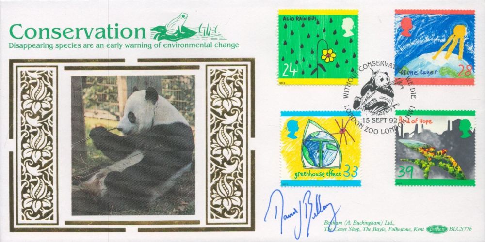 Lot 578: David Bellamy signed Conservation FDC. 15/9/92 London NW1...