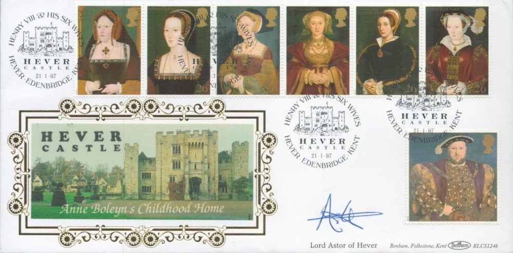 Lot 585: Lord Astor of Hever signed Hever Castle FDC....