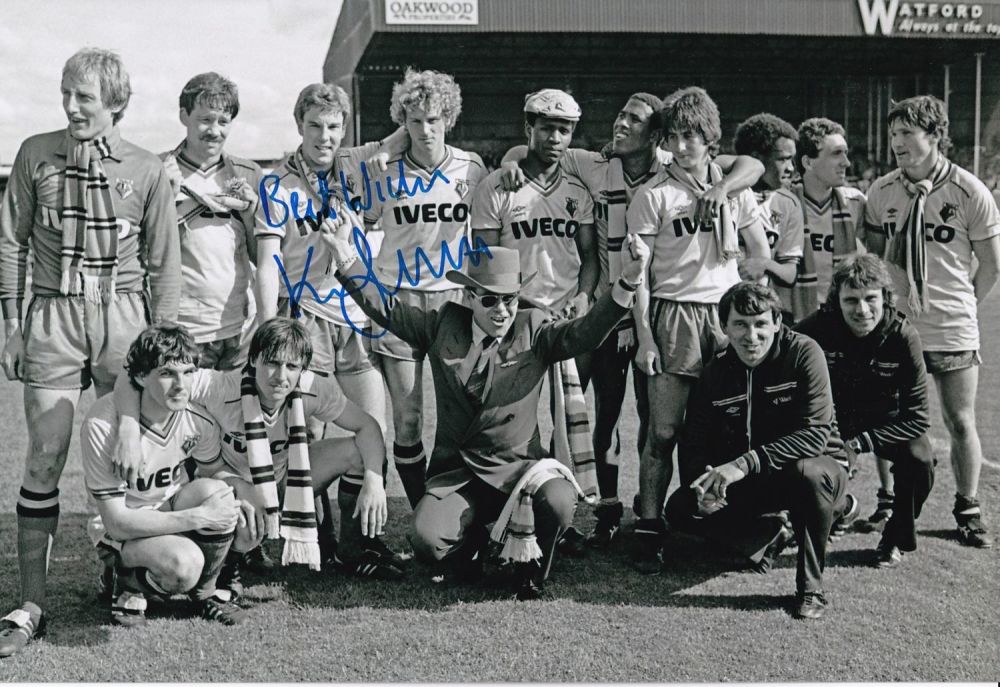 Lot 648: Autographed KENNY JACKETT 12 x 8 photo :...