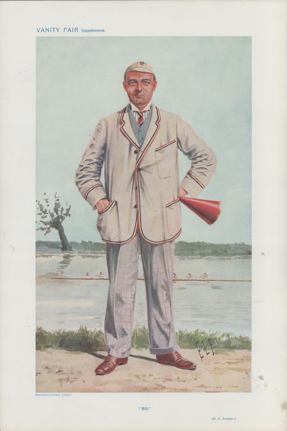 Lot 650: Vanity Fair print. Titled Bill. Subject R H...