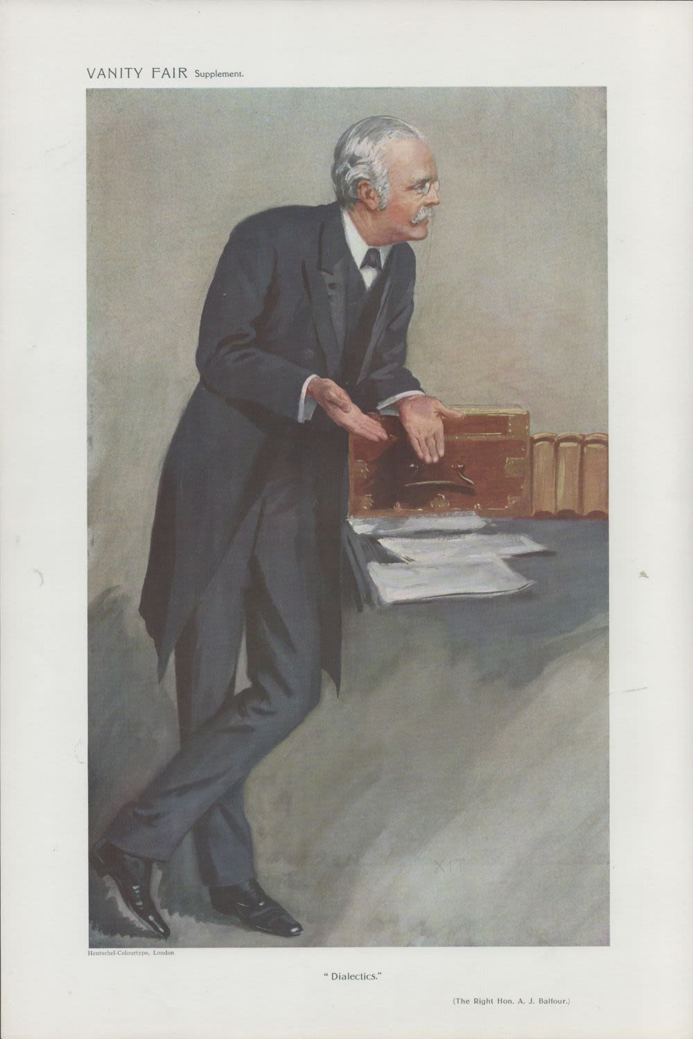 Lot 651: Vanity Fair print. Titled Dialetics. Subject Rt Hon...