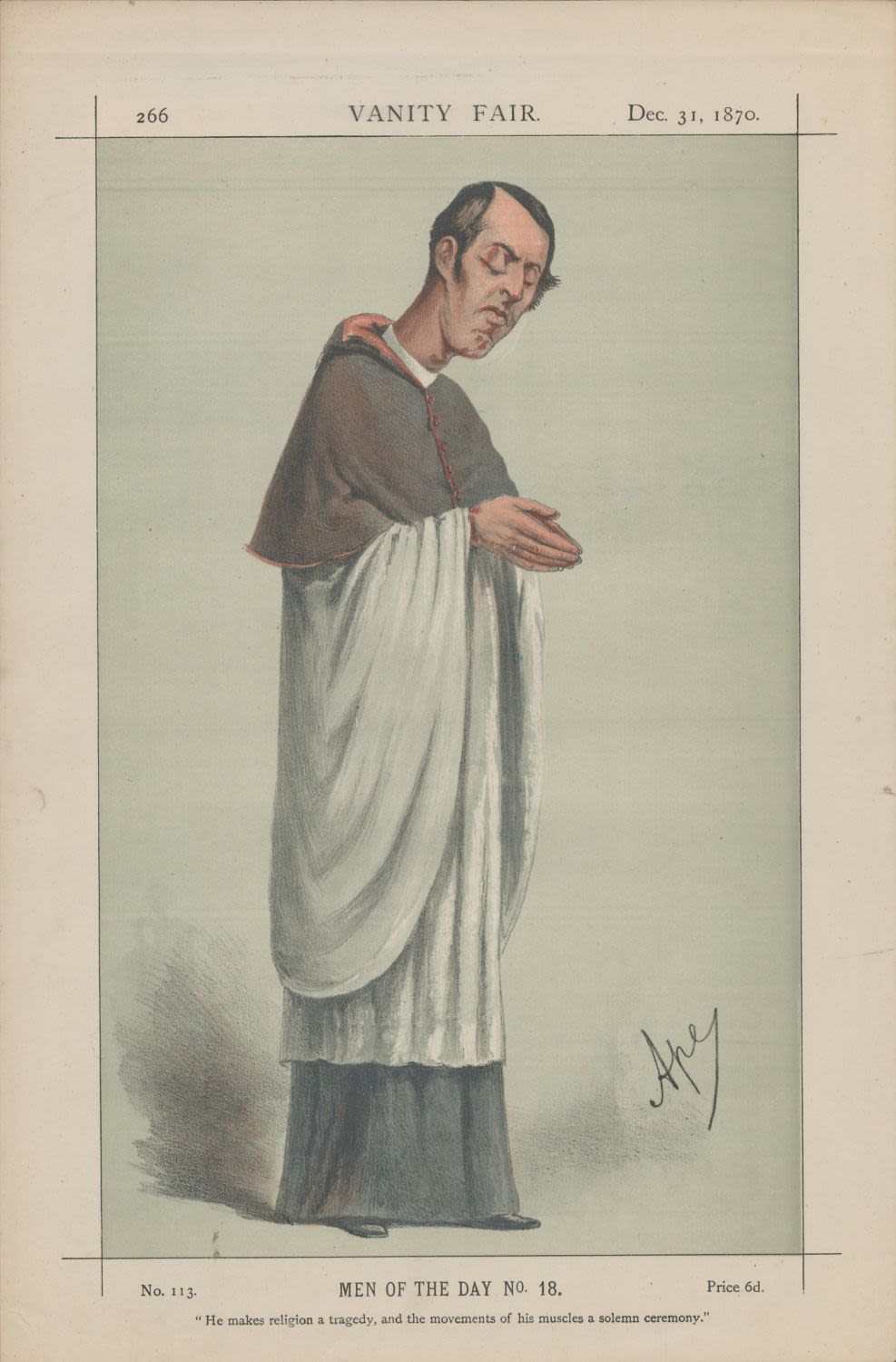 Lot 666: Vanity Fair print. Titled Men of the Day...