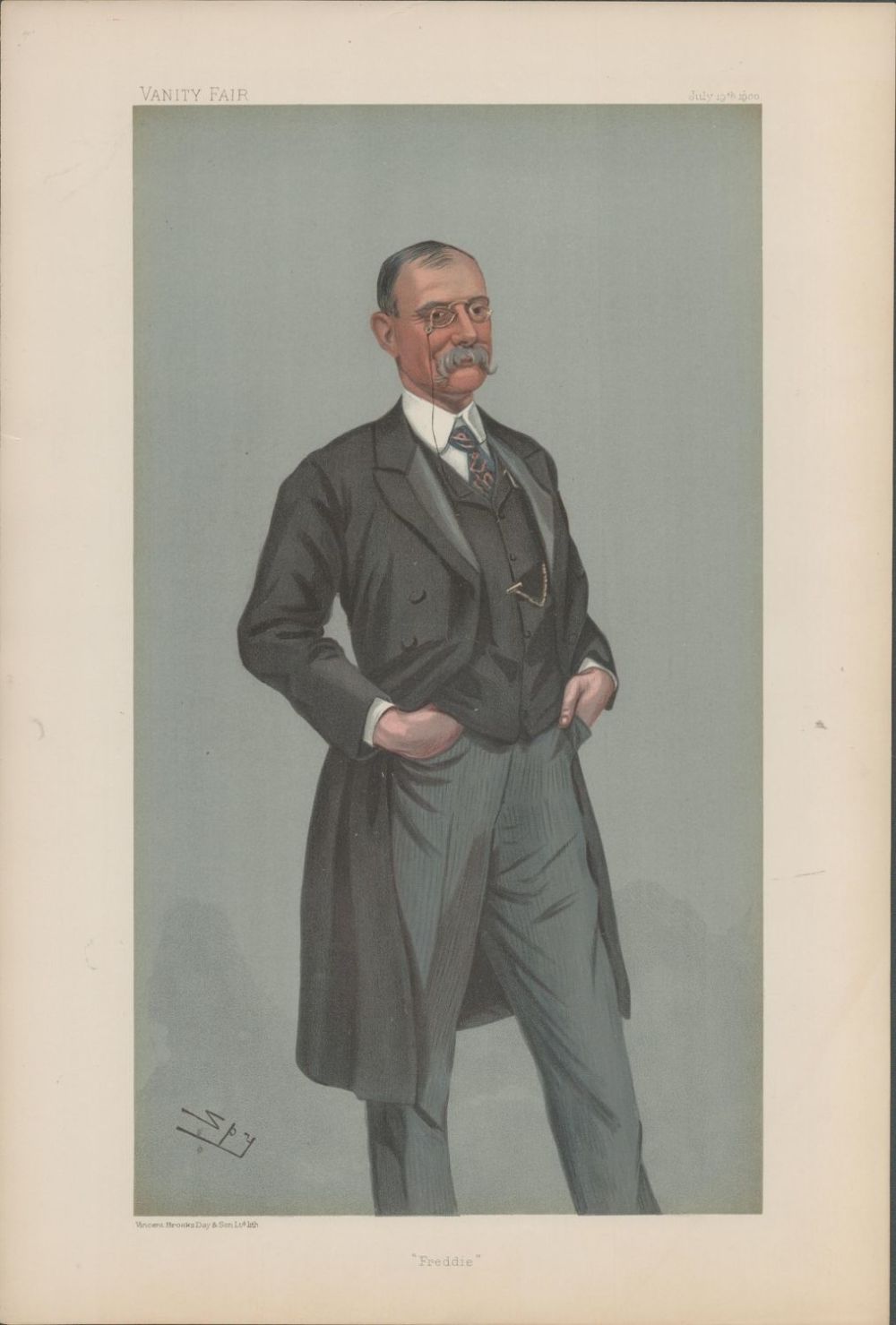 Lot 673: Vanity Fair print. Titled Freddie. Subject Sir Frederick...