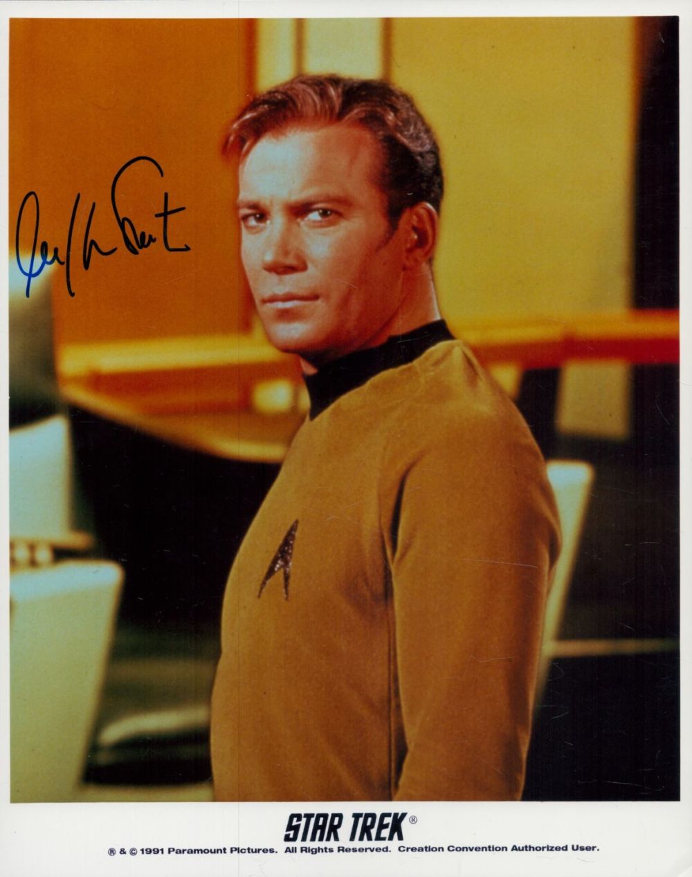 Lot 679: William Shatner signed 10x8 inch Star Trek colour...