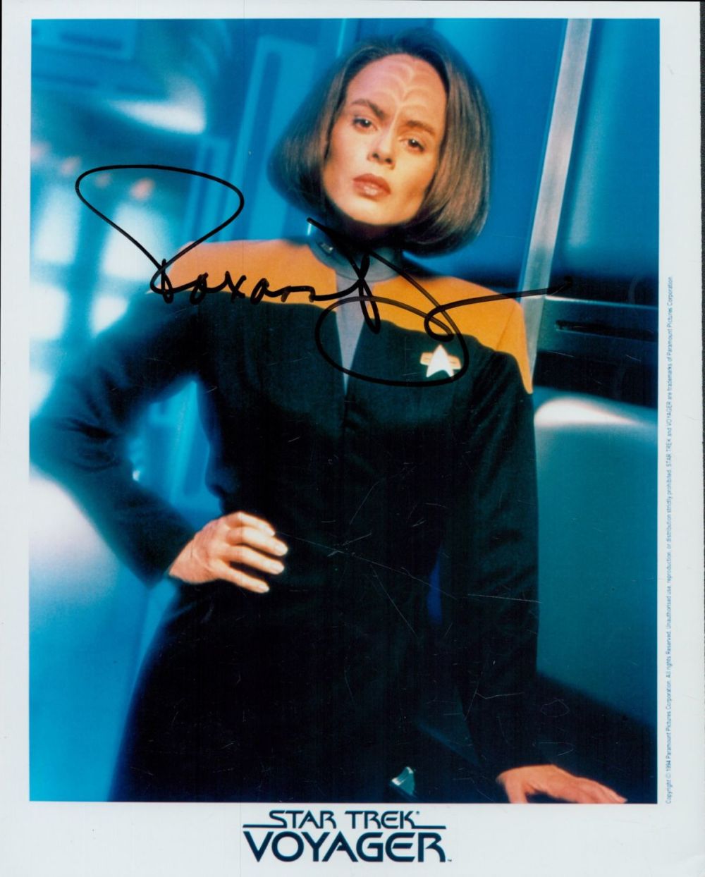 Lot 685: Roxanne Dawson signed 10x8 inch Star Trek Voyager...