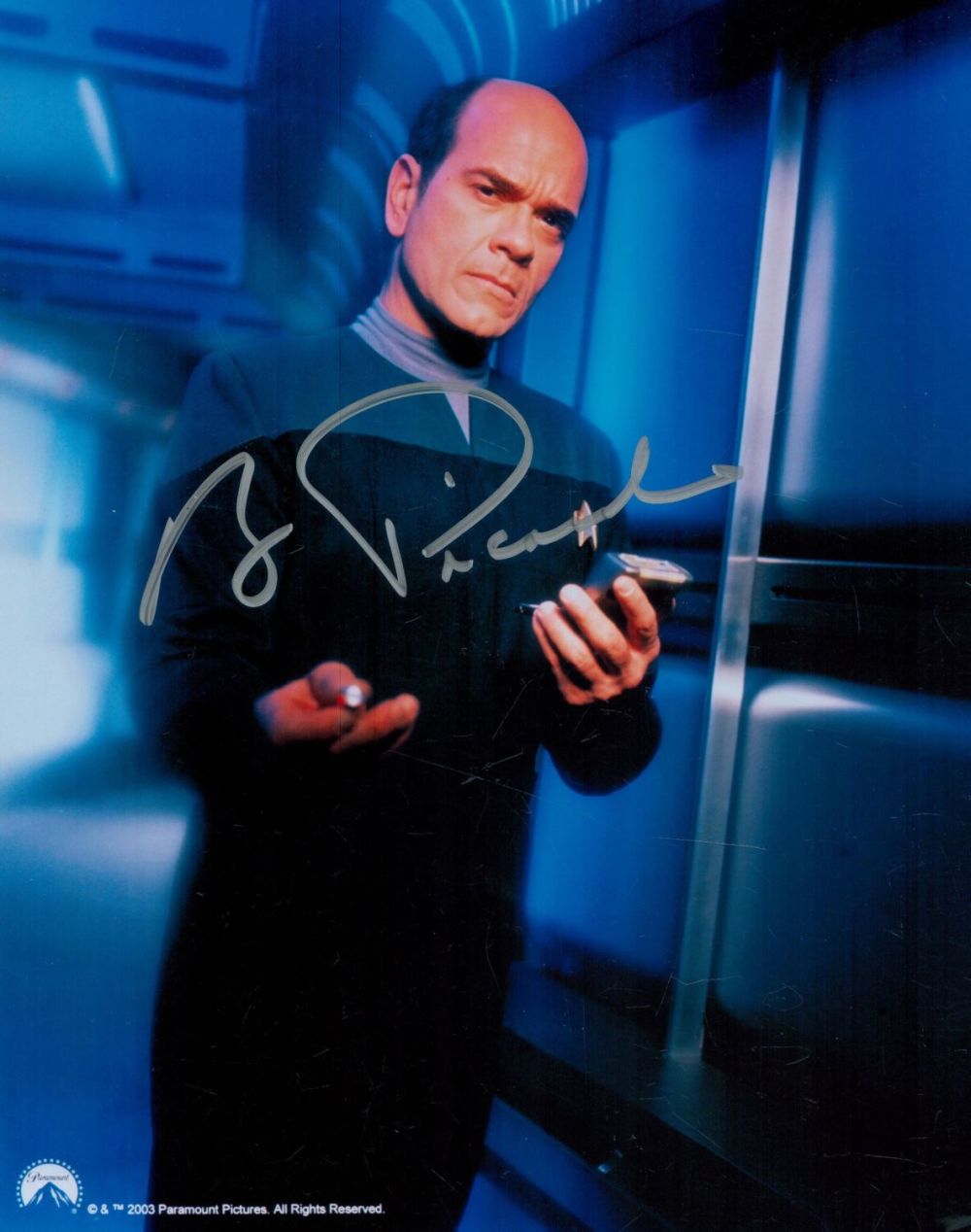 Lot 687: Robert Picardo signed 10x8 inch Star Trek colour...