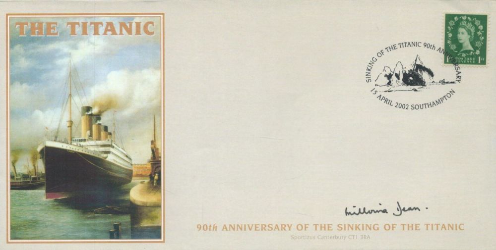Lot 702: Millvina Dean signed Titanic 90th Anniversary of the...