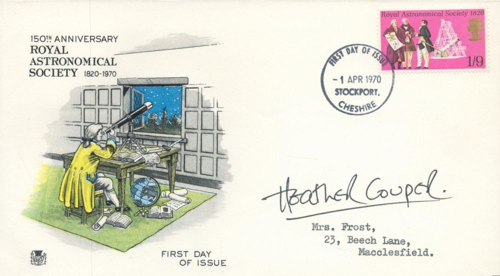 Lot 711: Heather Couper signed 150th Anniversary Royal Astronomical Society...