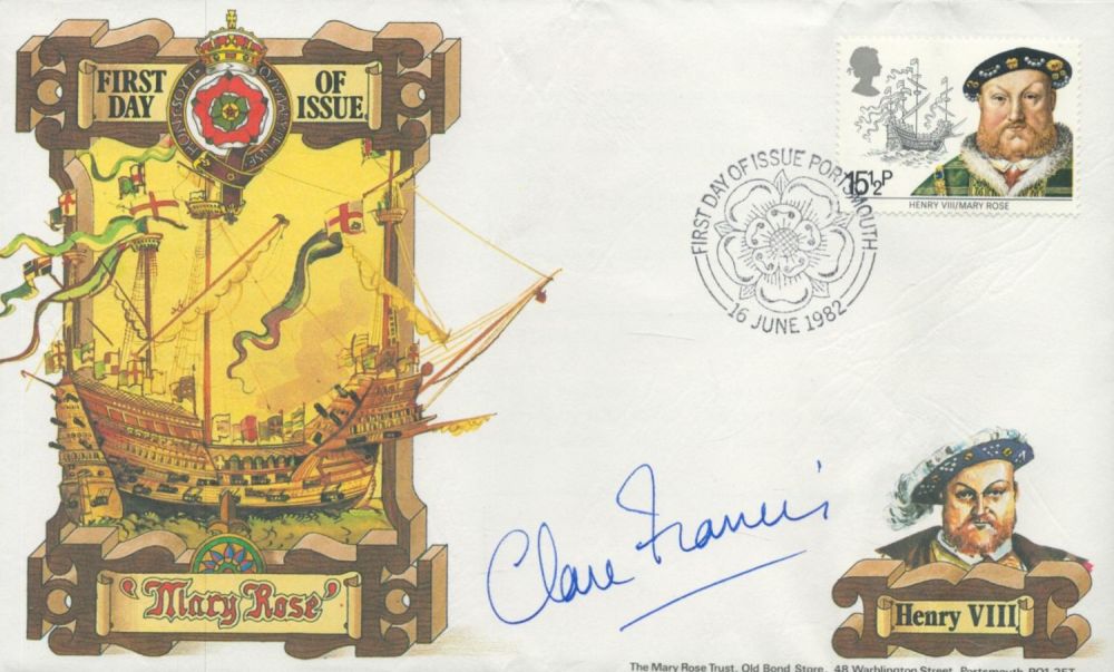 Lot 716: Claire Francis signed Mary Rose FDI PM First...