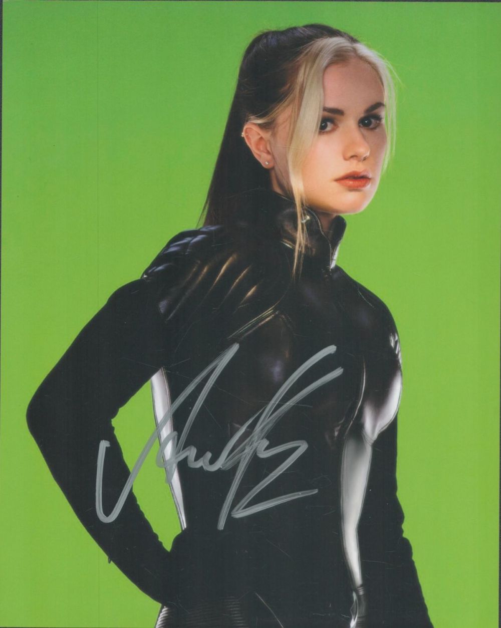 Lot 742: Anna Paquin signed 10x8 colour photo. Good condition...