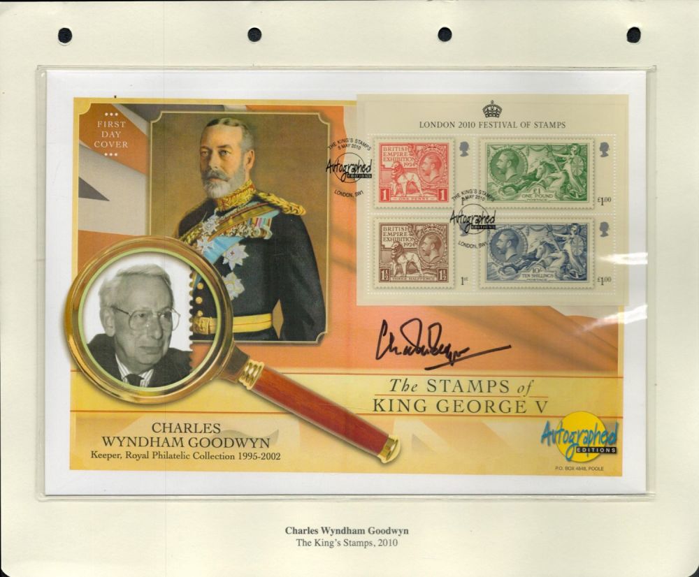 Lot 70: Charles Wyndham Goodwyn signed large Autographed editions fdc...