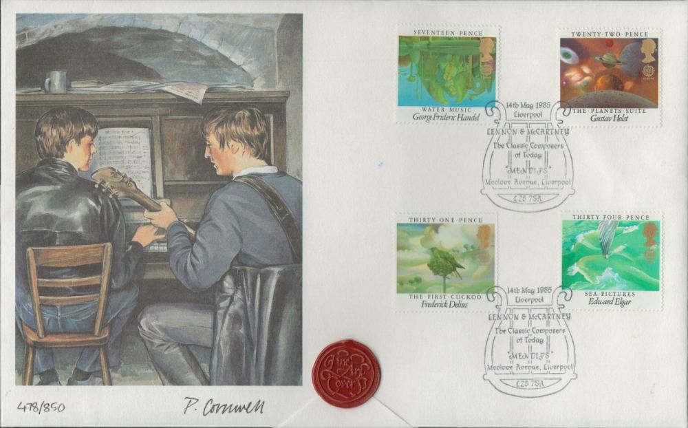 Lot 116: FDC P. Cornwell four stamps plus double postmarks...
