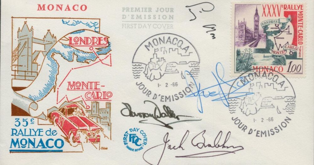 Lot 117: Multi signed Sir Stirling Moss, Jody Scheckter, Murray...