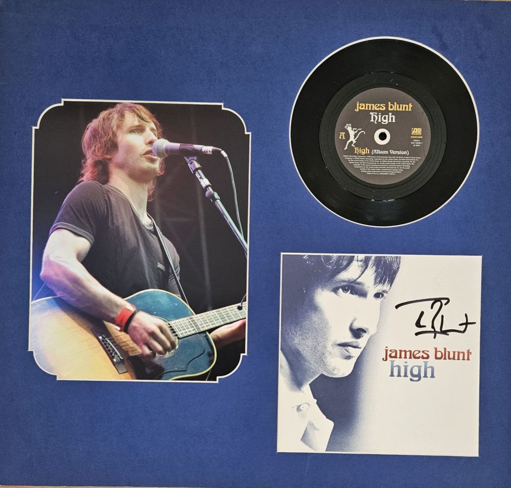 Lot 149: James Blunt signed LP sleeve 7 inch single...