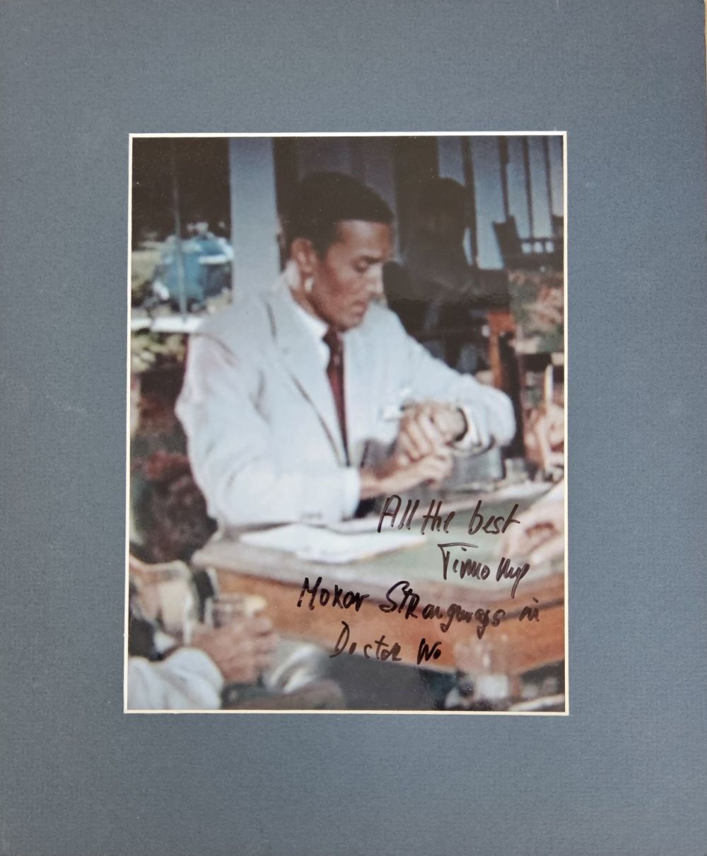 Lot 154: Timothy Moxon singed Strangways in James Bond Doctor...