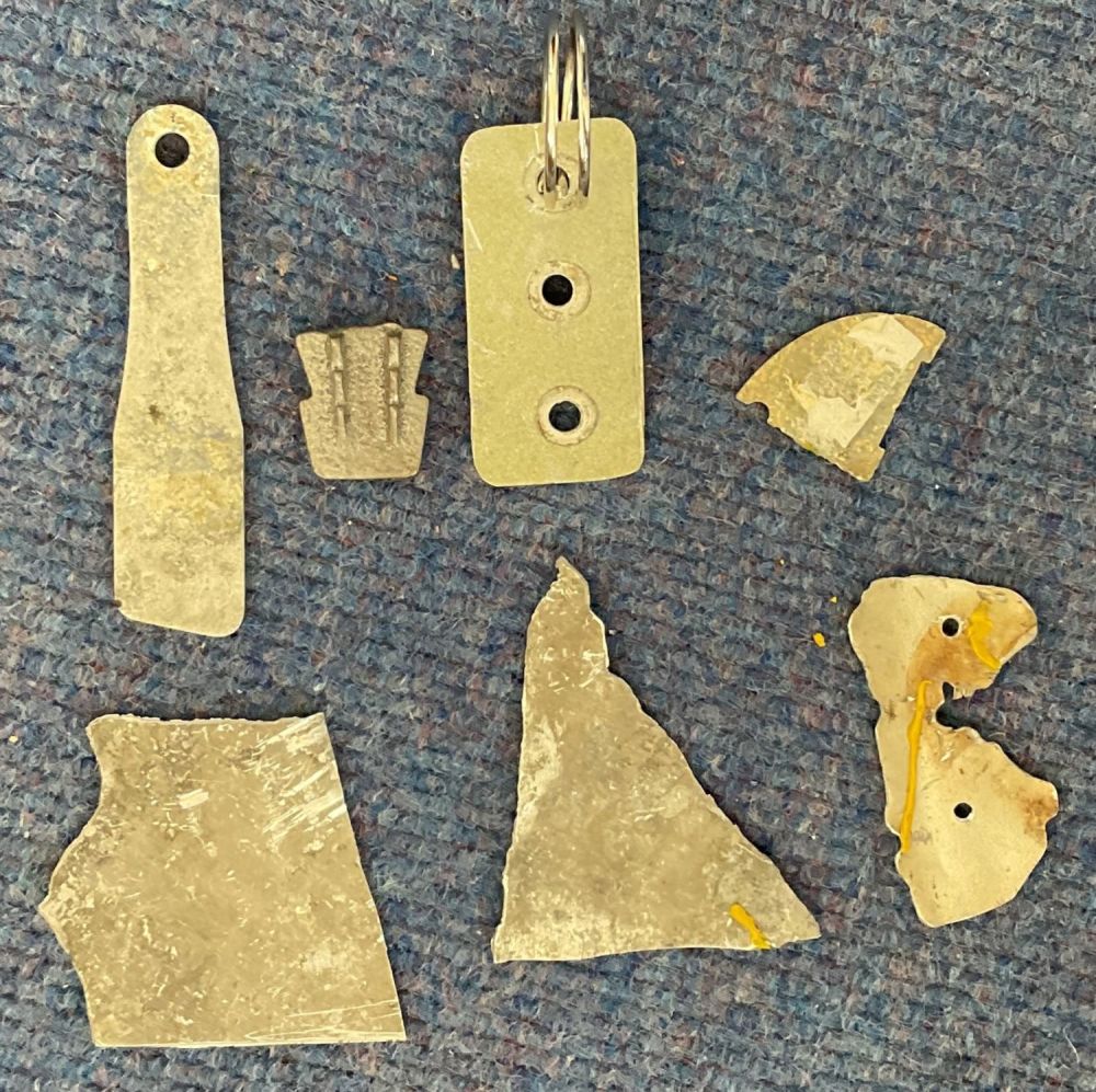 Lot 163: WW2. Collection of 7 Pieces Of Metal From...