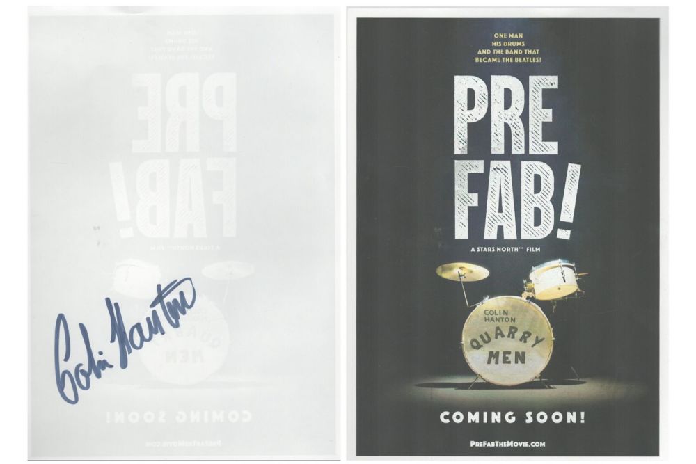 Lot 183: Colin Hanton Signed Flyer Approx. 8. 5 x...