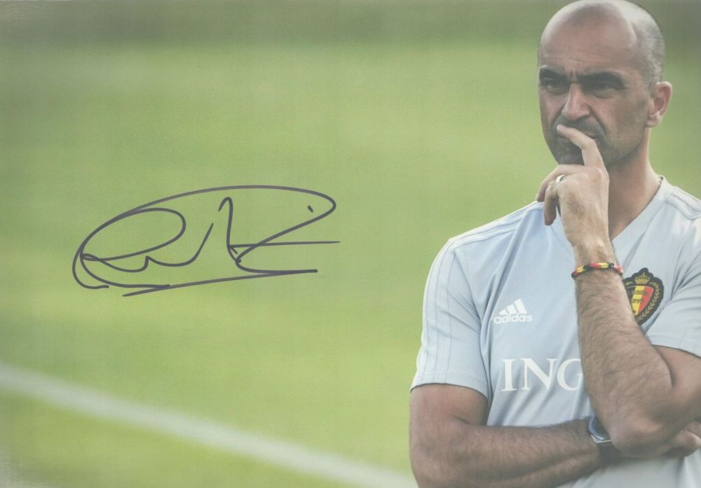 Lot 188: Football Roberto Martinez signed Belgium 12x8 colour photo....