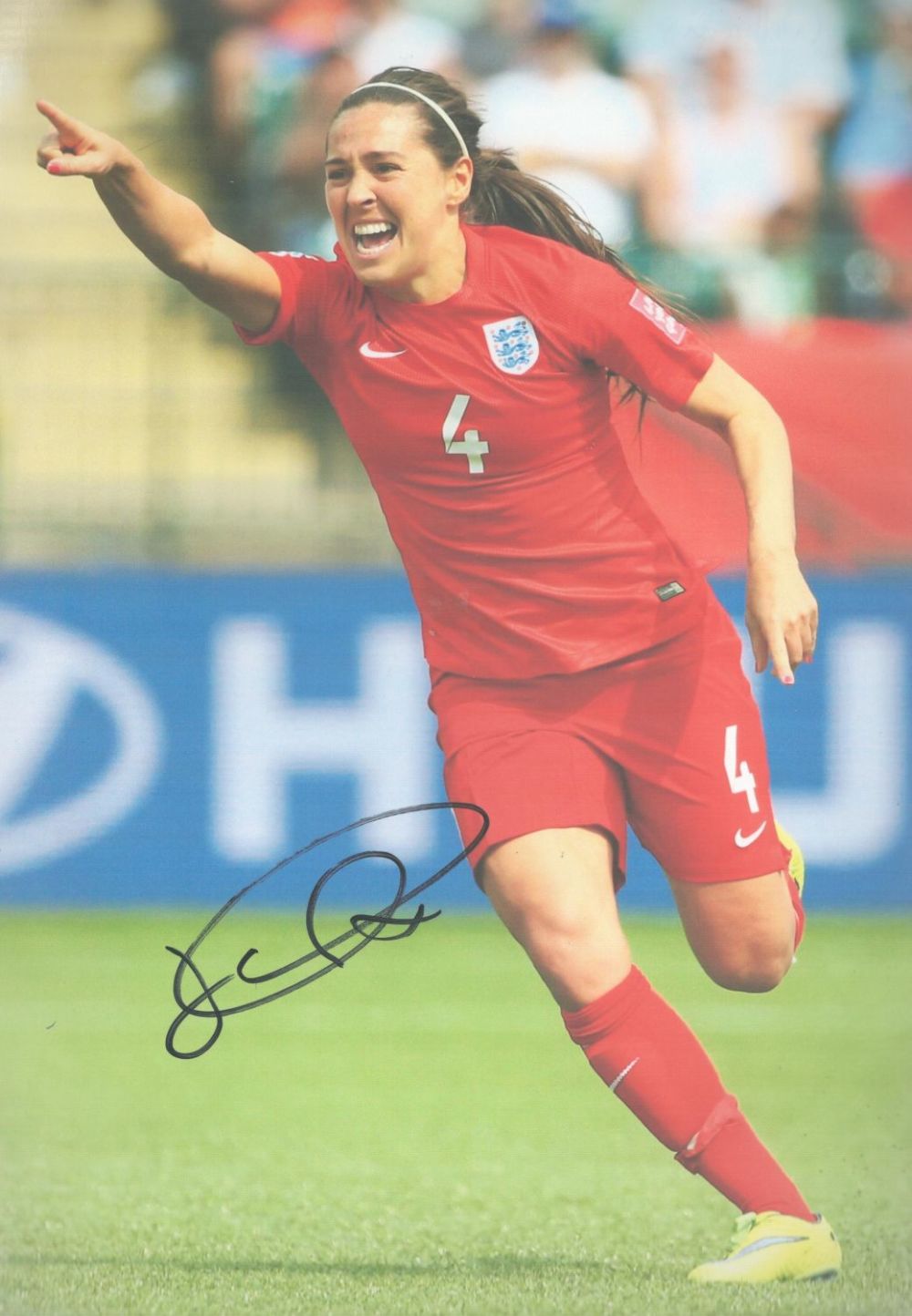 Lot 259: Fara Williams signed England 12x8 colour photo. Good...