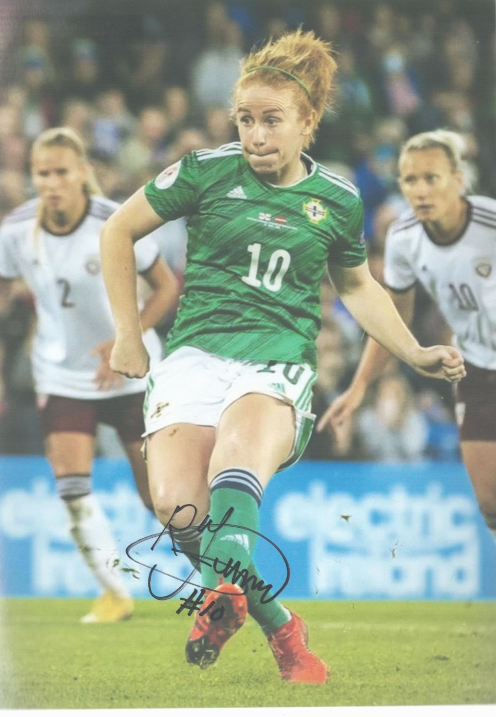 Lot 263: Rachel Furness signed Northern Ireland 12x8 colour photo....