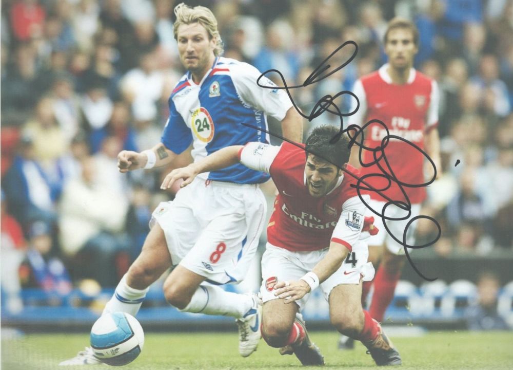 Lot 265: Robbie Savage signed Blackburn Rovers 12x8 colour photo....