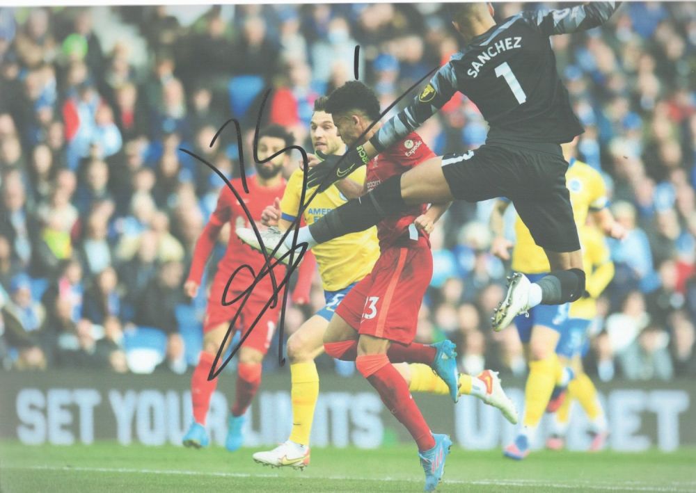 Lot 271: Robert Sanchez signed Brighton 12x8 colour photo. Good...