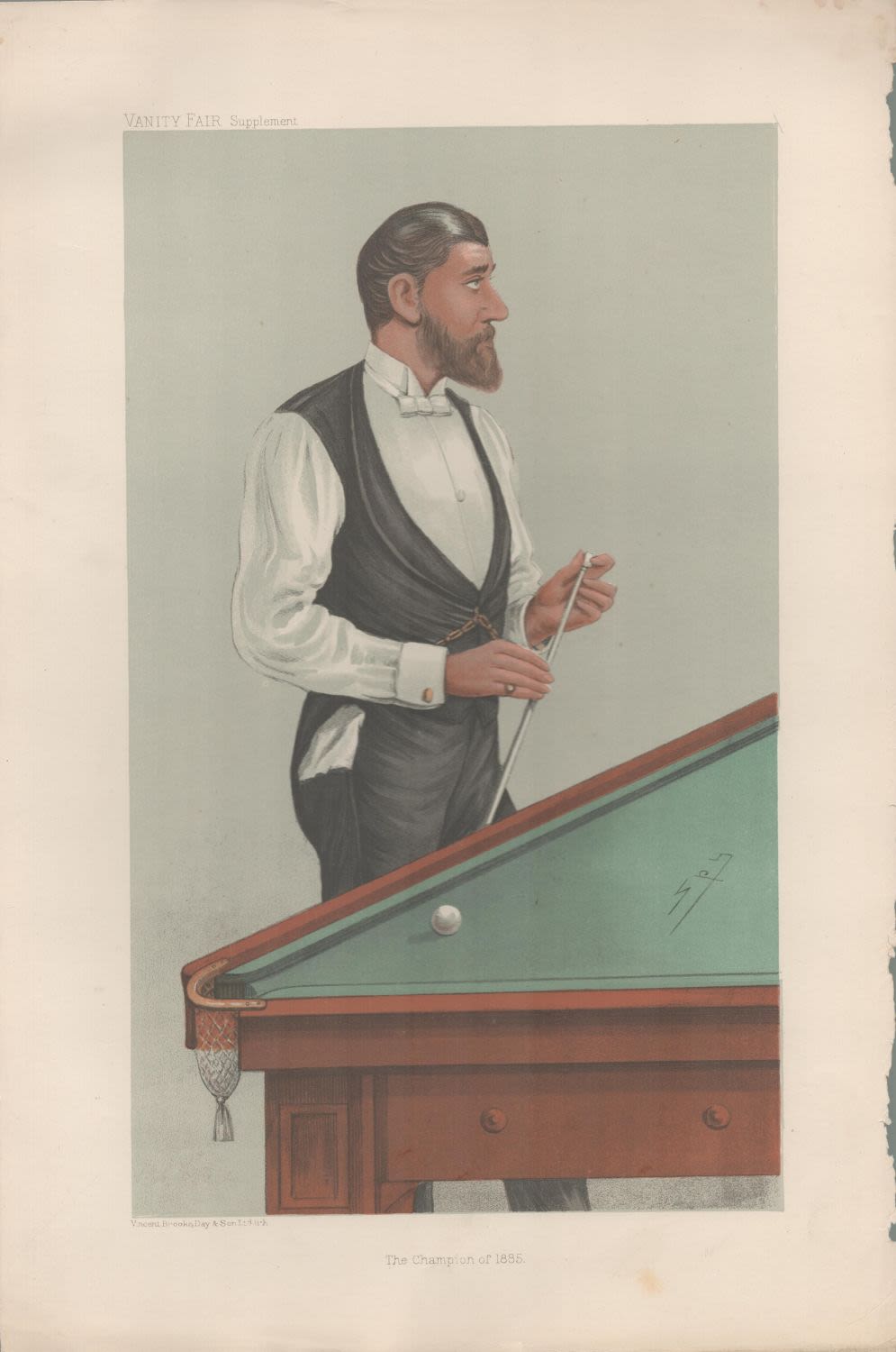 Lot 277: Vanity Fair Print. Titled The Champion of 1885....