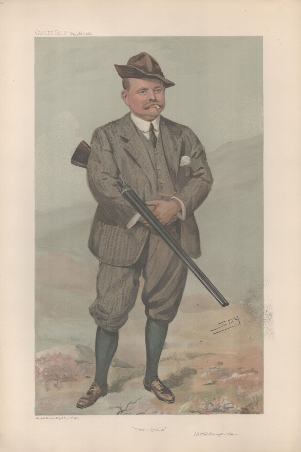 Lot 279: Vanity Fair Print. Titled Driven Grouse. Subject RHR...