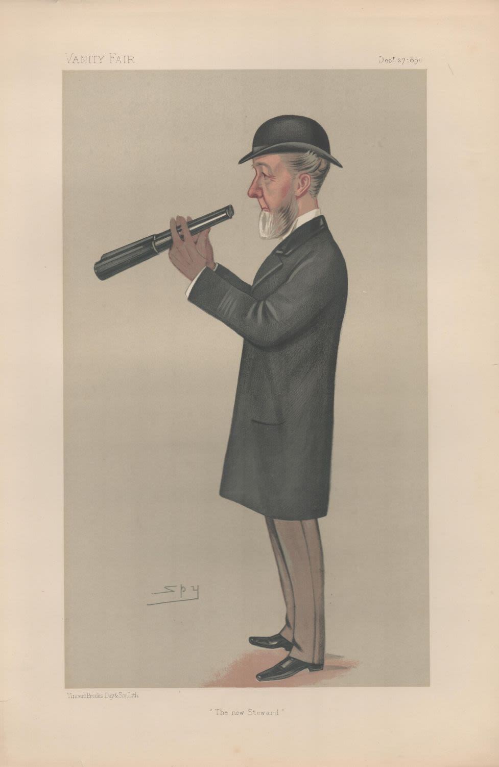 Lot 285: Vanity Fair Print. Titled The new Steward. Subject...