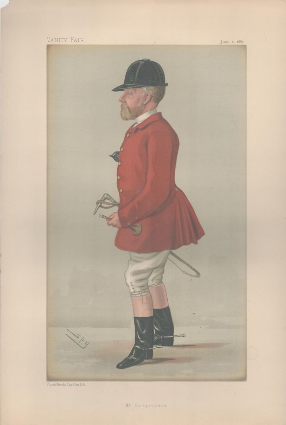 Lot 295: Vanity Fair Print. Titled Mr Hargreaves. Subject Col...