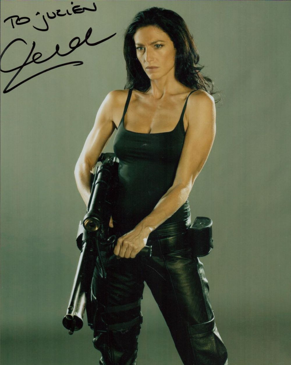 Lot 304: Claudia Black colour photo 10x8 Inch. Dedicated. An...