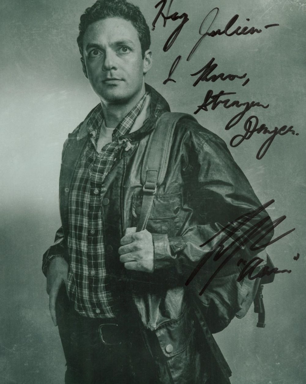 Lot 311: Ross Marquand signed black and white photo 10x8...