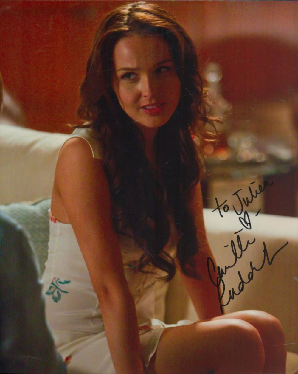 Lot 325: Camilla Luddington signed colour photo 10x8 Inch. Dedicated....