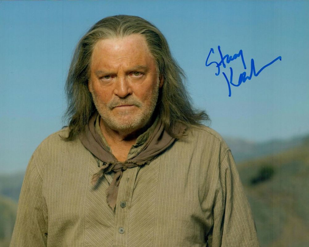 Lot 355: Stacey Keach signed 10x8 inch colour photo. Good...