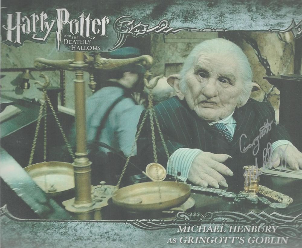 Lot 380: Michael Henbury signed Harry Potter 10x8 inch colour...