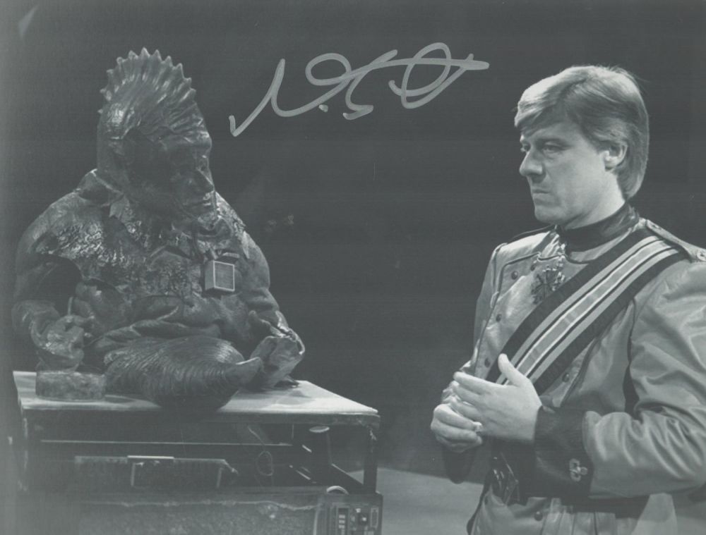 Lot 396: Nabil Shah signed 10x8 inch Dr Who black...