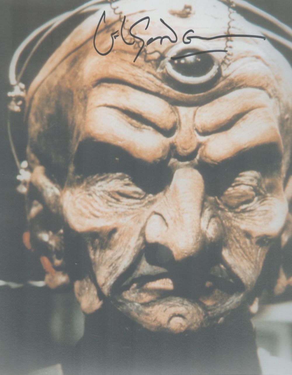 Lot 397: David Gooderson signed 10x8 inch Dr Who colour...