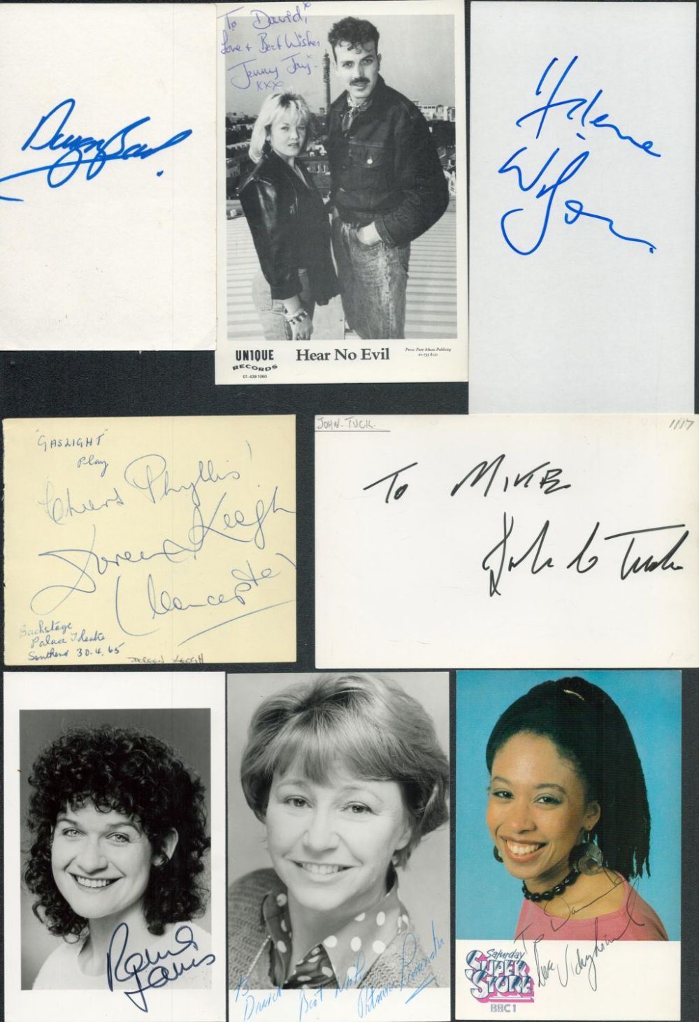 Lot 408: Assorted collection of 12 items. Signatures such Jenny...