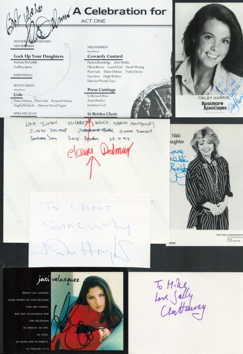 Lot 412: Assorted collection of 17 items. Signatures such as...