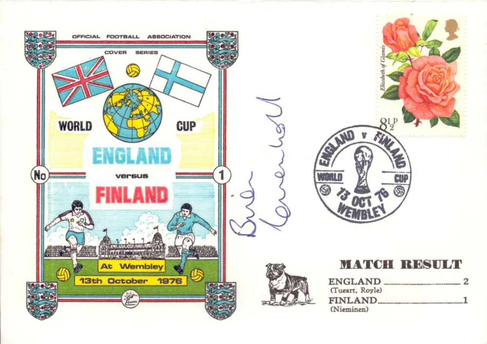 Lot 440: Brian Greenhoff signed England Vs Finland 13th October...