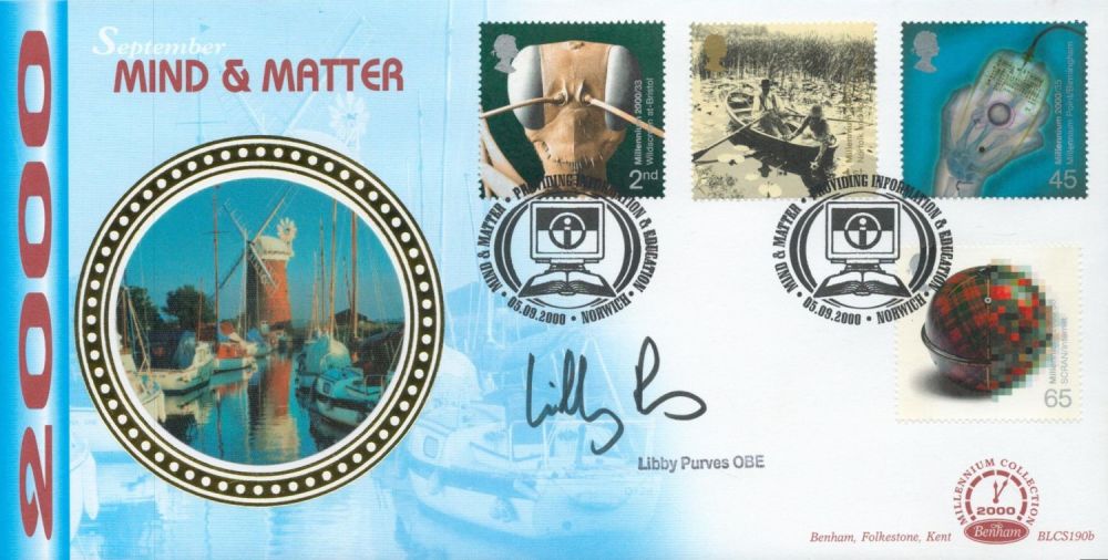 Lot 450: Libby Purves signed Mind and Matter FDC. 5/9/00...